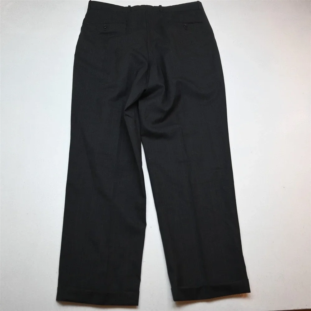 Gerald Austin 43R 36x32 Gray‎ Glenn Check 100% Wool Mens Jacket Pants Suit